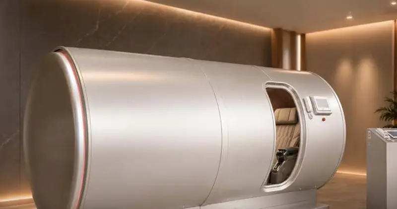 7Lifetech chamber in a private lounge (manufacturer visualisation, OxyHelp)