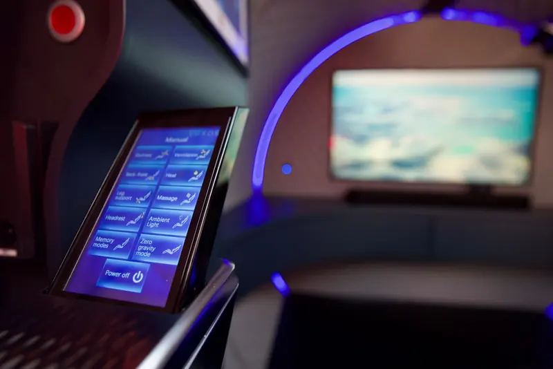 Seat control: massage, heat, ventilation, zero-gravity